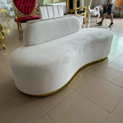 M183 Manufacturer customizes special-shaped fabric sofa office reception sofa living room light luxury wedding sofa