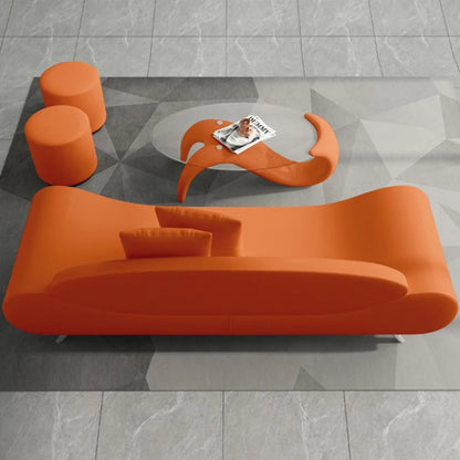 Bedroom sofa small apartment living room two people small orange modern simple beauty salon room personalized creative furniture