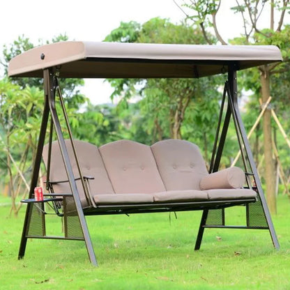 Outdoor swing hanging basket hanging chair courtyard balcony children's swing villa yard mesh triple double swing chair