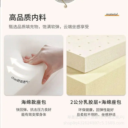 Retro oil wax leather living room sofa Modern simple small apartment sofa