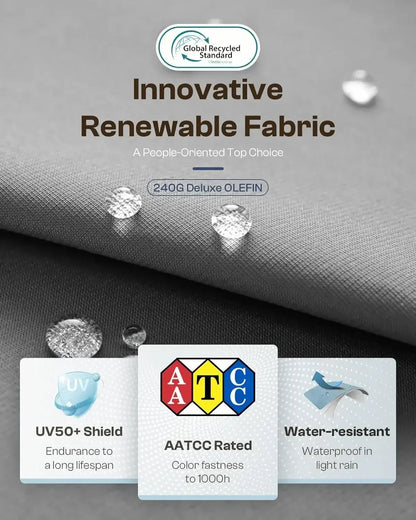 Aluminum Outdoor Patio Furniture Set with Coffee Table, Conversation Sets , Patio Sectional Set for Porch, Balcony, Deck, Gray