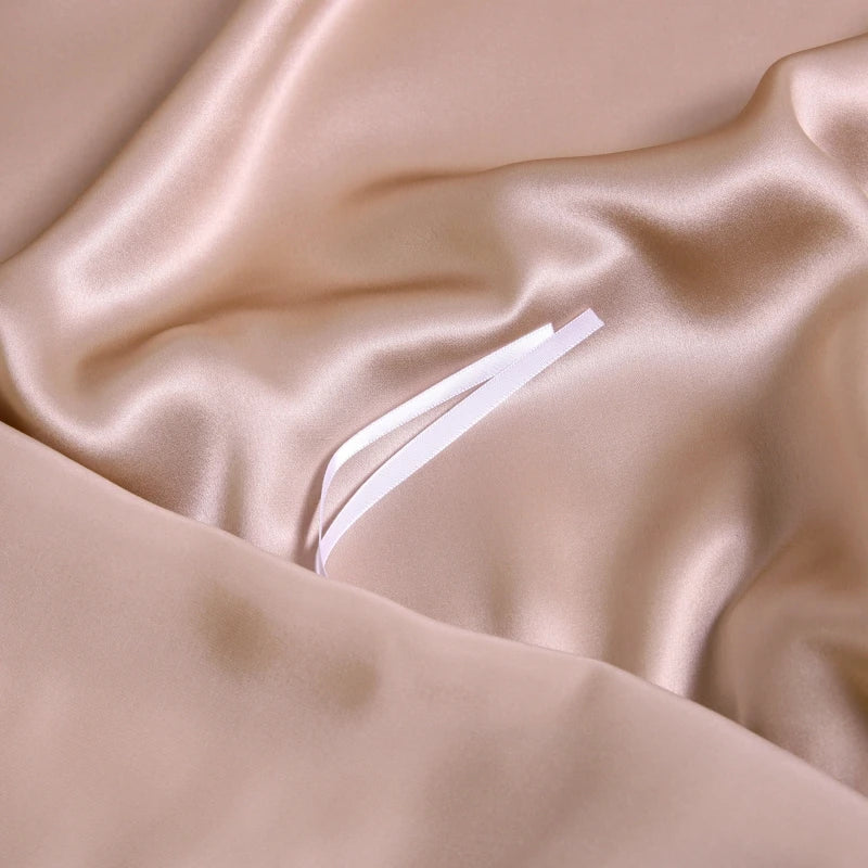 New Silk Duvet Cover Solid Color Mulberry Silk Quilt Cover Multi-Size Quilt Cover Single Double Bed Quilt Cover 230x260cm