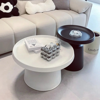 Cream Apartment Nordic Coffee Table Living Room Small Apartment Simple Internet Celebrity Wrought Iron Modern Round Ma