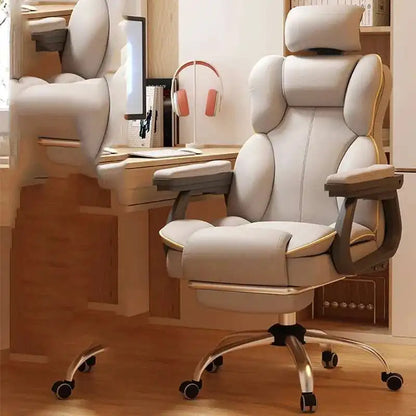 Recliner Computer Chair Ergonomic Work High Back Office Lazy Comfortable Accent Chair Kneeling Cadeira De Escritorio Furniture