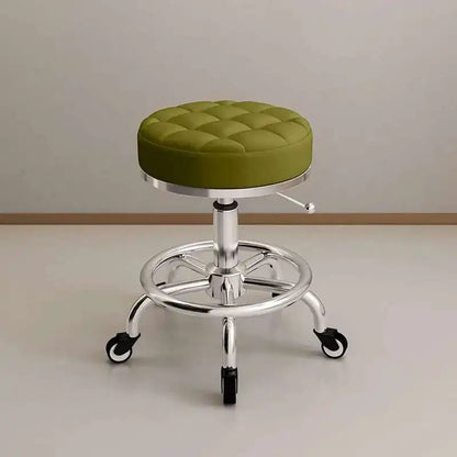 Aesthetic Hairdressing Chair Backrest Simple Rolling Rotating Barber Chair Portable Mocho Cadeira Barber Equipment MQ50BC
