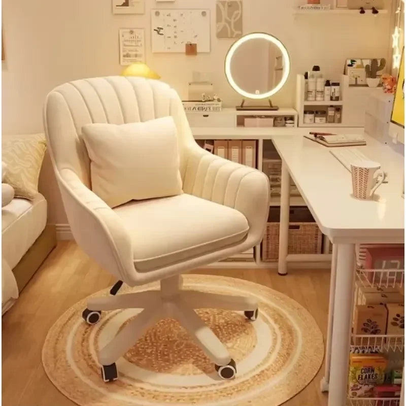 for modern velvet swivel office chair adjustable height ergonomic design elegant desk chair for home office work chair