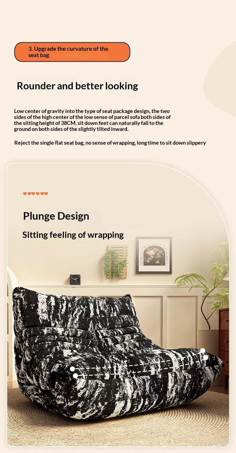 Lazy Sofa Reclining Sleeping Bedroom Small Sofa Bedside Tatami Leisure Chair Living Room Sofa