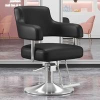 Portable Barbershop Salon Chair Luxury Beauty Gold Hairdressing Salon Chair Barber Swivel Silla Furniture