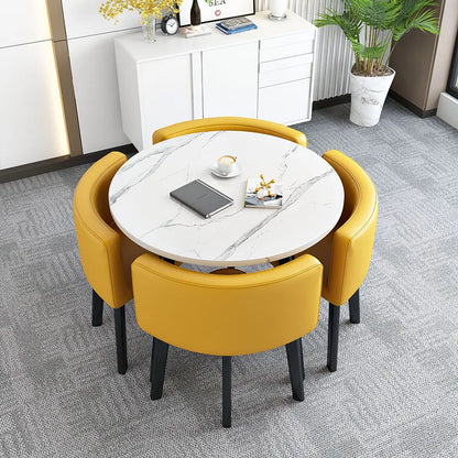 home dining table, Modern simple dining table, apartment rental room, leisure negotiation, reception table and chair combination