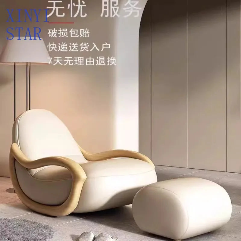 Solid wood rocking chair sofa recliner