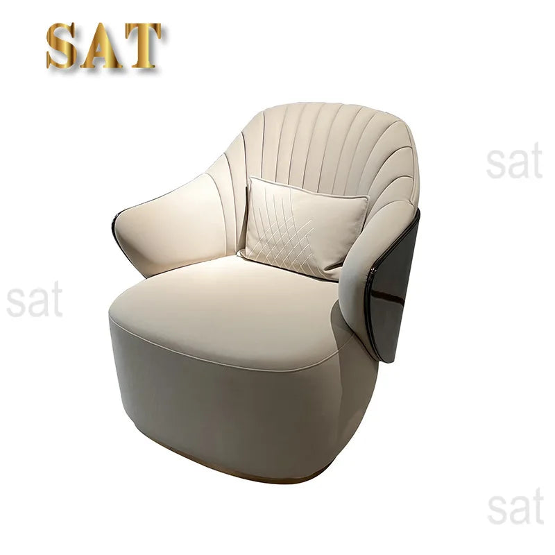 Italian Sofa Lazy Single Sofa Chair Backrest Reclining Chair Accent Leisure Chair For Home Hotel