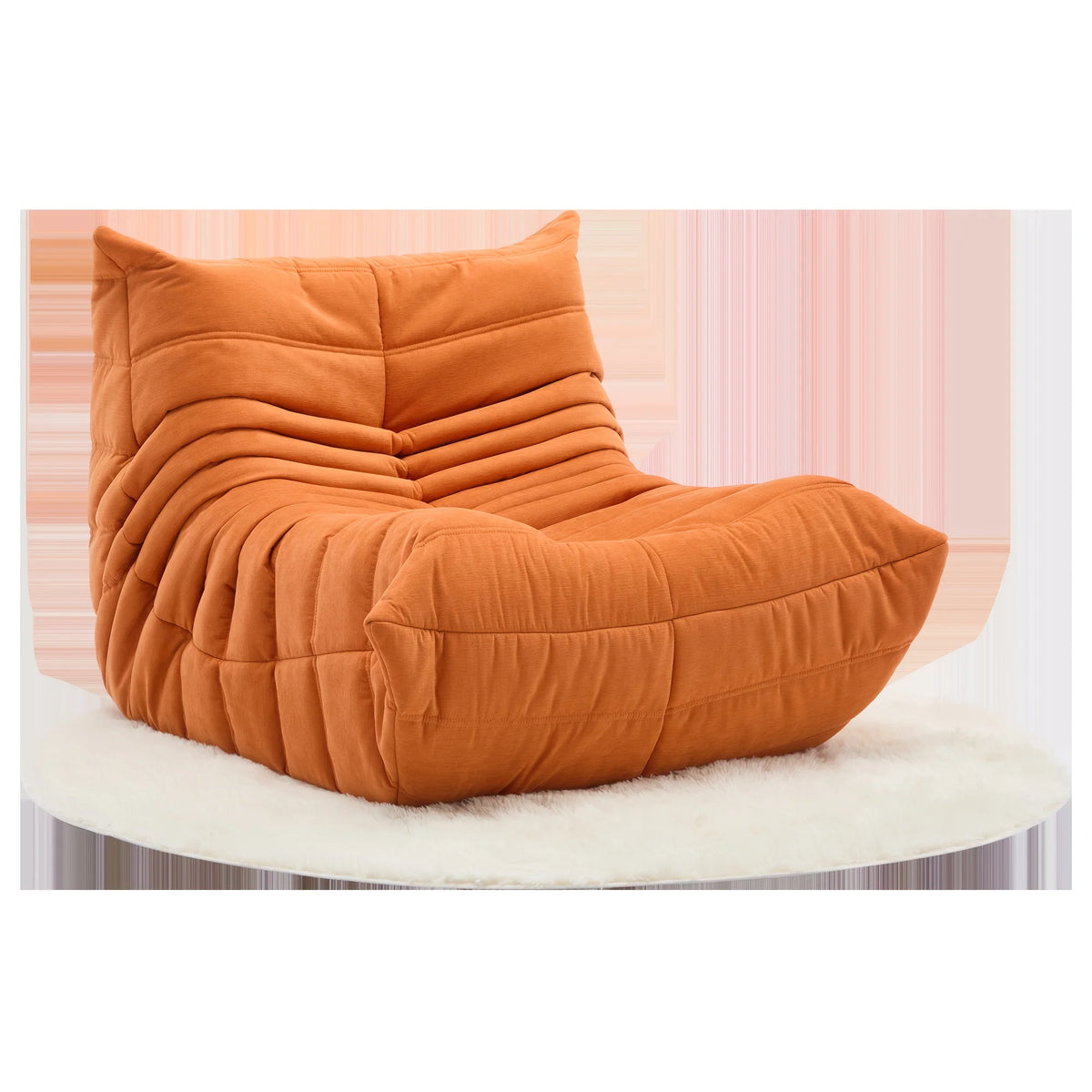 Ergonomic Memory Sponge Bean Bag Chair - Comfortable adult suede lounge chair for reading and gaming, perfect for home decor