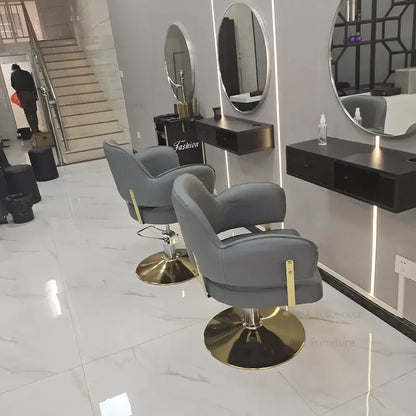 Light Luxury Barber Chairs Hair Salon Special Liftable Barber Chair European Simple Salon Furniture Hairdressing Salon Chairs Y