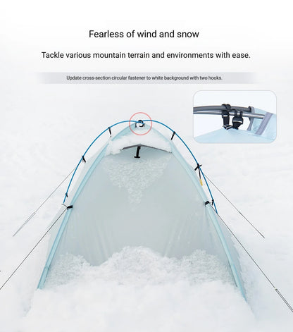 2 Person Ultralight Backpacking Tent Waterproof 3000mm 10D Nylon Double Layer Windproof Tent Camping Hiking Trekking Outdoor