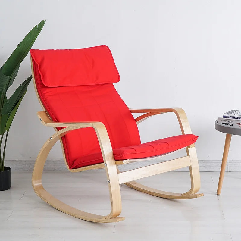 Rocking Chair Lazy Sofa Balcony Chair Leisure Chair Pregnant Woman Recliner Adult Home Armchair Small Apartment Home Furniture