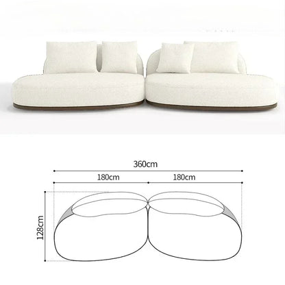 Home Living Room Coffee Designer Creative Three Person Log Style Furniture Modern Simple Sofa Morocco Fabric Sectional Sofas