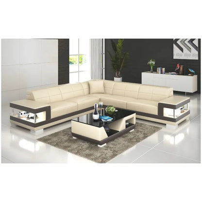 Nordic new creative leather sofa first layer cowhide modern living room sofa