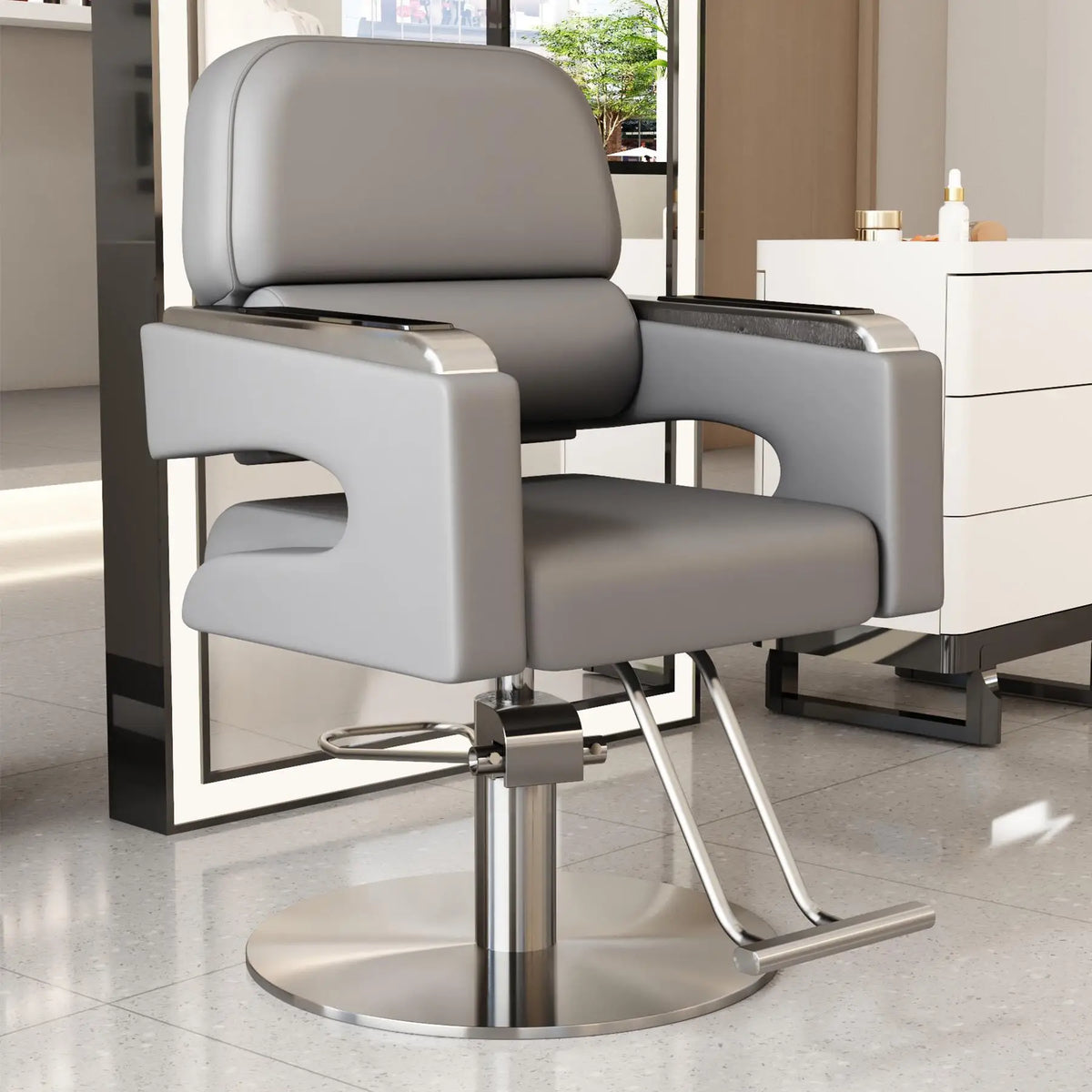 Creative Luxury Barber Chairs Modern Simple Style Minimalist Salon Chairs Space Saving Italian Friseurstuhl Salon Furniture