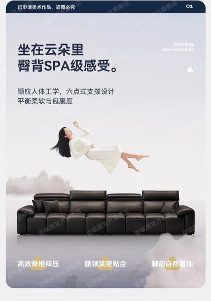 custom. [9633 People Favorited] Aiweiqi Simple Modern Genuine Leather Sofa Living Room, Suitable Large and Small Spaces,