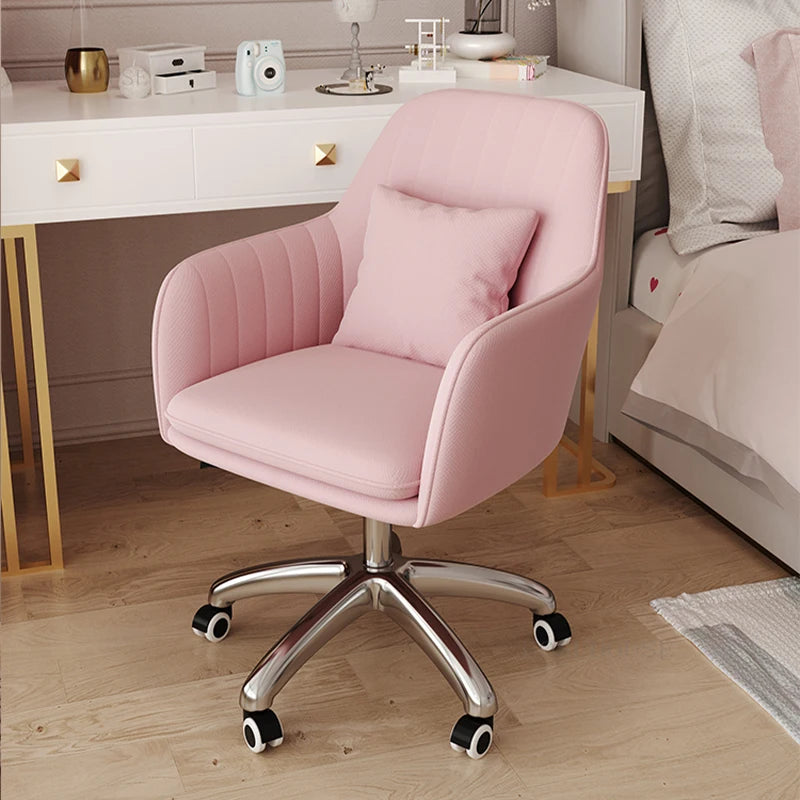 Lift Swivel Office Chairs Bedroom Home Armrest Backrest Leisure Computer Chair Student Dormitory Comfortable Learning Desk Chair
