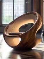 Sofa chair art sofa, solid wood leisure, creative space