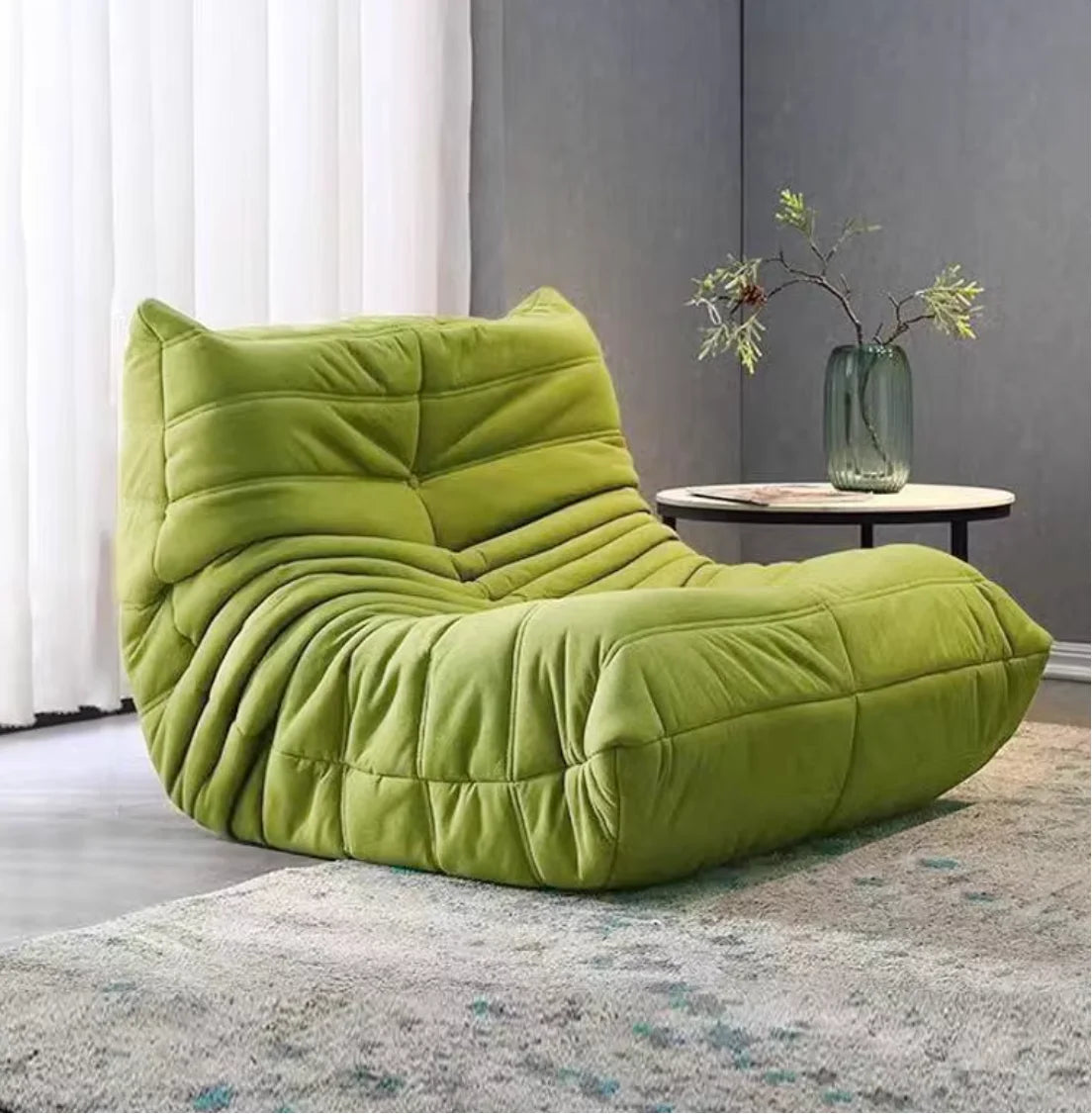 Caterpillar lazy sofa living room can sleep small apartment balcony can lie single sofa chair Internet celebrity tatami double