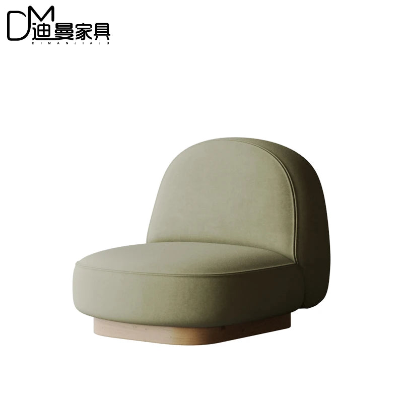 Cream wabi sandy wind reception negotiation fabric sofa