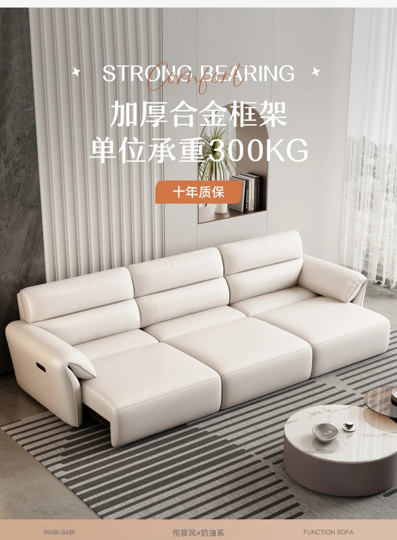 Minimalist Modern Sofa Electric Adults Cushion Comfortable Double Sofa Floor Apartment Divani Da Soggiorno Home Accessories