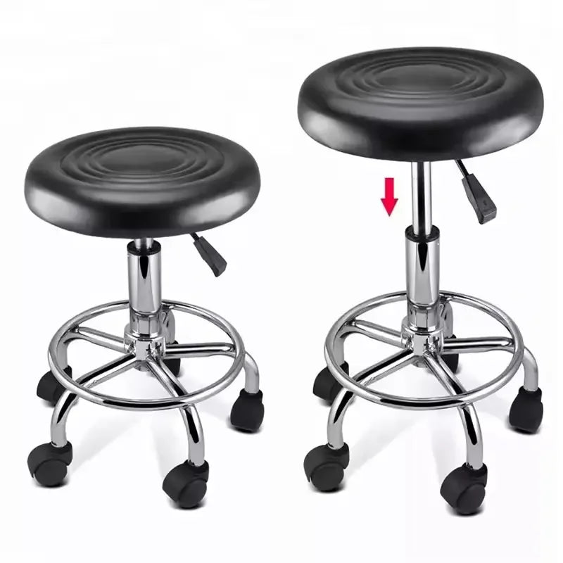 Adjustable Height Swivel Medical Clinic Classic Style Tattoo Spa Salon Barber Shop Stool Chair With Wheels