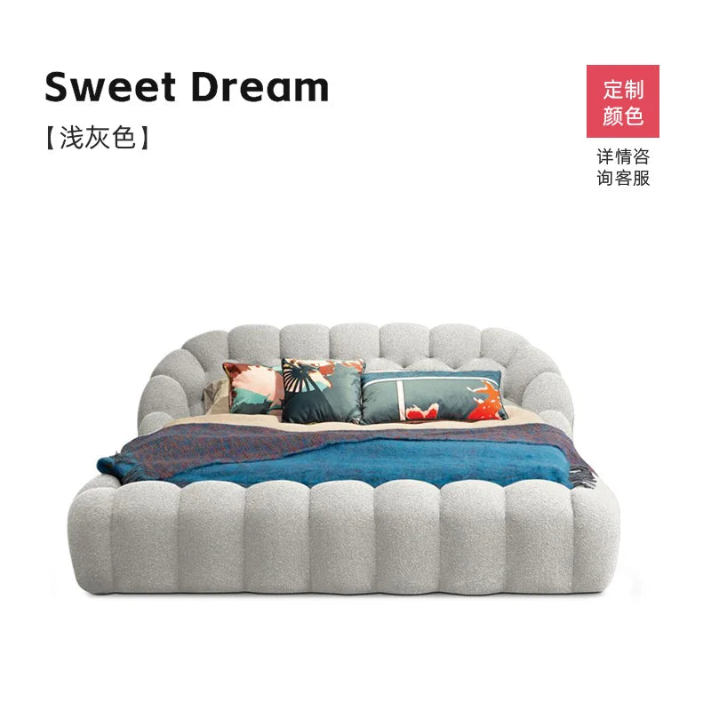 Lounge Clear Bed Decoration Beauty Room Decor Large Size European Sun Sleeping Bed Safe Letto Matrimoniale Trendy Furniture