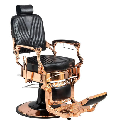 Heavy Duty Barber Chair 700lbs Capacity Vintage Recline Style Hydraulic Operation 360° Rotatable Barber Chair with Headrest