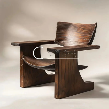 Italian style, retro solid wood leisure, living room bedroom single, medieval single sofa chair