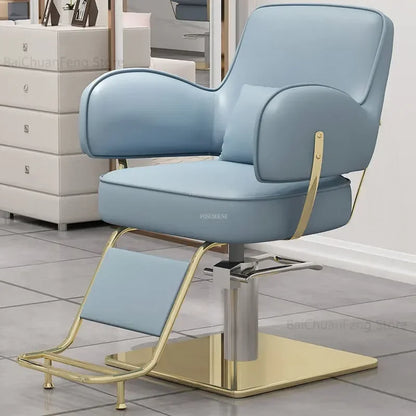 Beauty Salon Chair professional Hairdressing Chairs Stainless Steel Barber Chairs Modern Salon Furniture simple Lift Swivel Seat