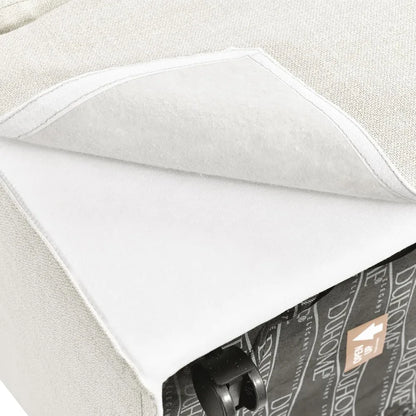 Upholstered Dining Chair,Linen Accent Chair for Living Room,Single Sofa with 4 Casters,Upholstered Armchair for Bedroom Reading