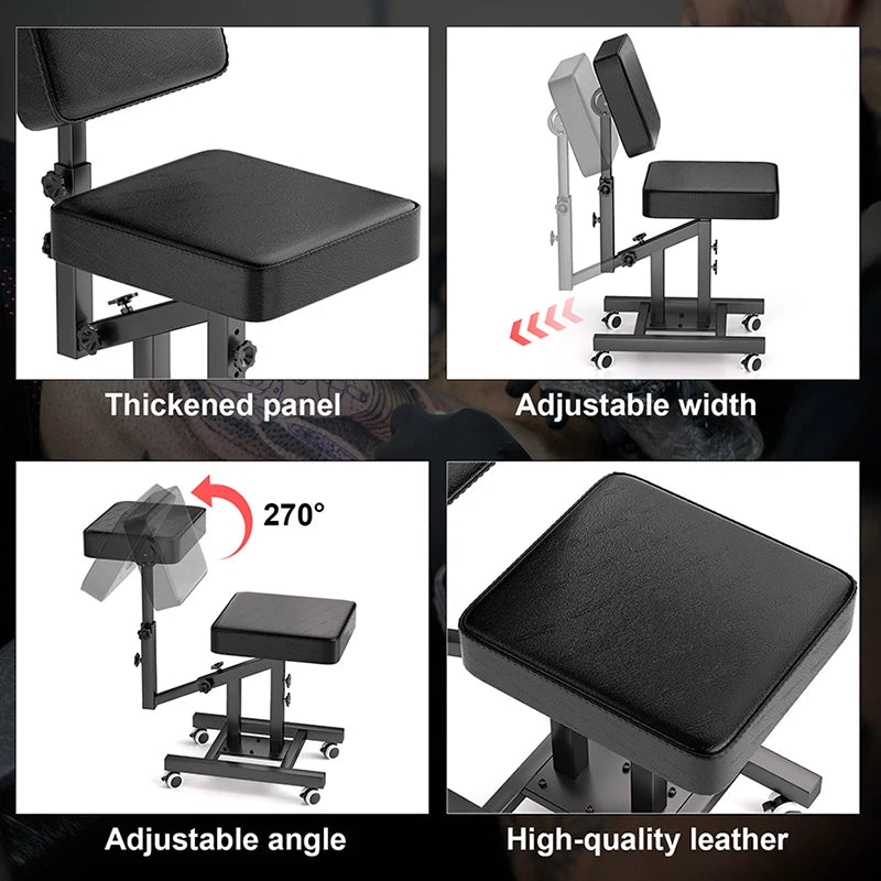 TAIDU Multi Functional Tattoo Chair Leathery Back Adjust Tattoo Salon Chairs Steel Frame Lift Tattoo Bench For Tattoo Artist