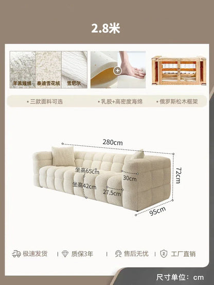 Classic Family Living Room Sofa Nordic Minimalist Comfortable Lounge