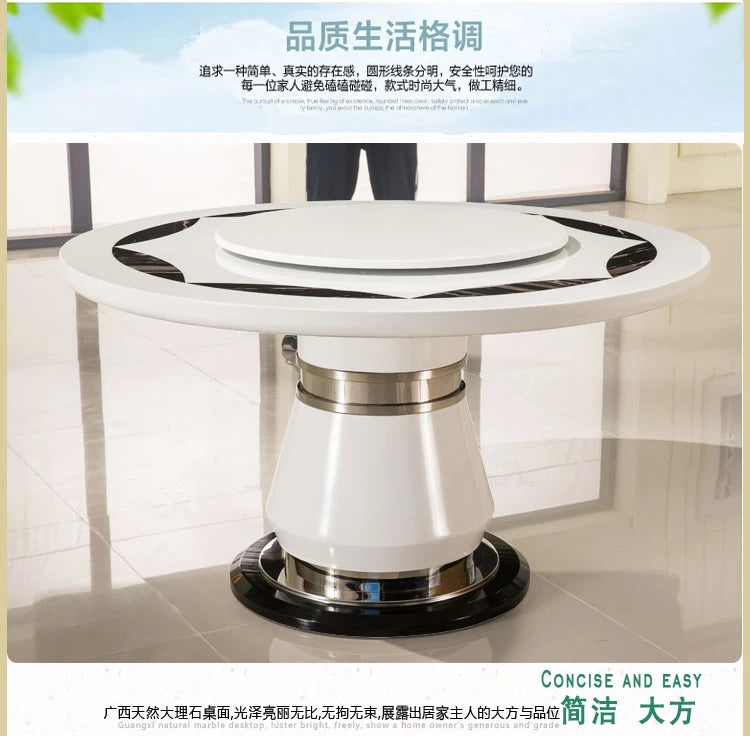 Side Round Dining Table Console Center Luxury Lounge Portable Dining Table Service Bistro Mesas De Jantar Living Room Furniture