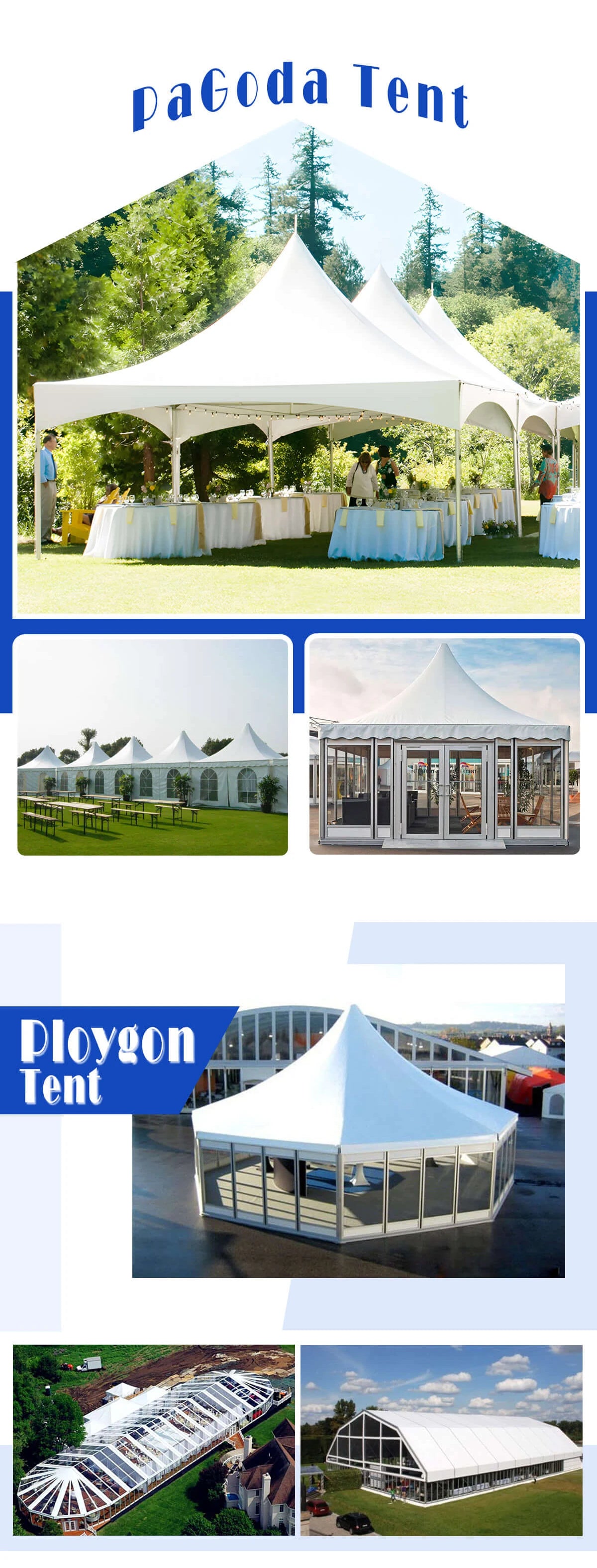 Large White Pagoda Tent Commercial Marquee Tent with Windows for Wedding Party Garden Event, Peak Top Outdoor Shelter Waterproof