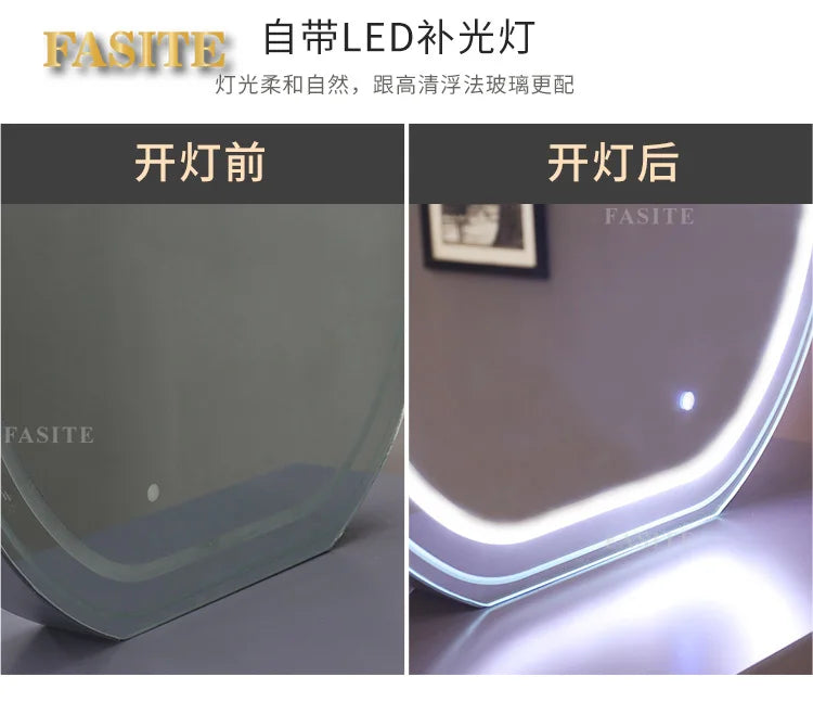Double-sided mirror table for tgf barber shop, special for dyeing and ironing double-sided mirror hair salon for hair salon
