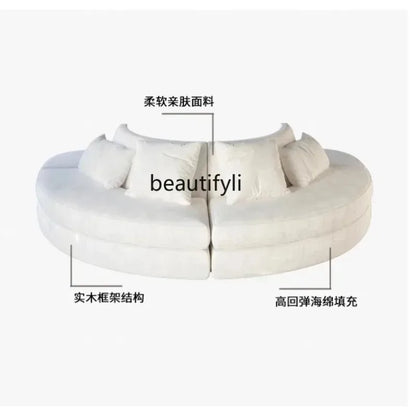 A029   Semicircular curved sofa Special-shaped designer's office Beauty salon Hotel lobby rest area Reception and negotiation