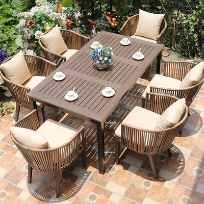 Nordic Outdoor Balcony Leisure Rattan Table and Chair Garden Furniture Sets Rattan Garden Table and Chair Outdoor Furniture Sets