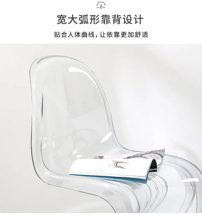 Lightweight Chair Nordic Designer Furniture Sedie Soggiorno Pranzo Kitchen Chaise Design Room Acrylic Modern Dining Transparent