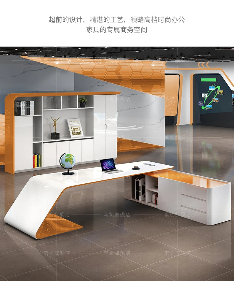 Luxury Conference Office Desk Organizer Standing Modern Customized Computer Desks Reception Cute Escritorio Oficina Furniture