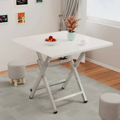 2025 New Folding Table,Indoor Outdoor Heavy Duty Portable Folding Square Woodiness Dining Table ,for Picnic, Party, Camping