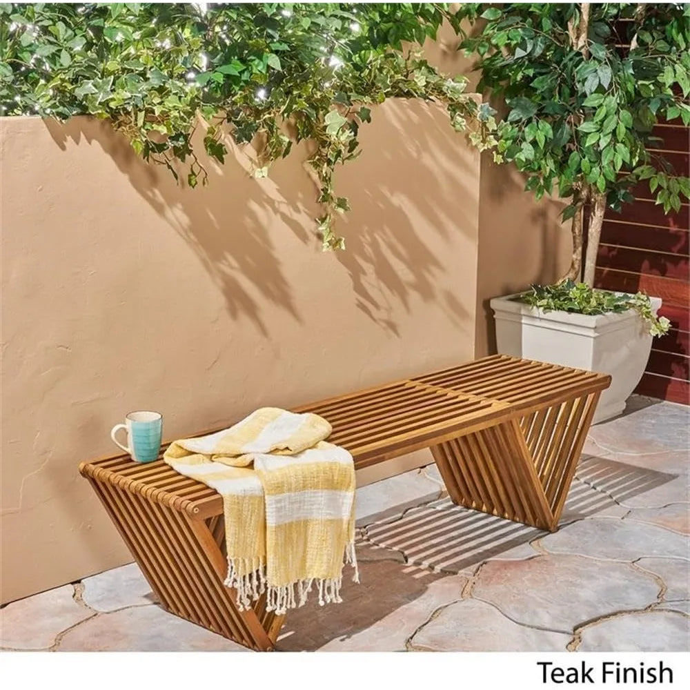 Christopher Knight Home Esme Banc d'extérieur en bois d'acacia, finition teck