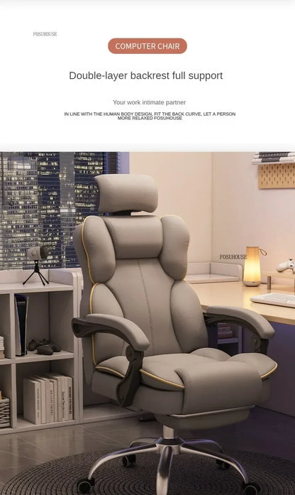 Ergonomic Nordic Gaming Chair Mobile Swivel Recliner Study Office Armchair Comfortable Home Lounge Computer Chair for Gamer Desk