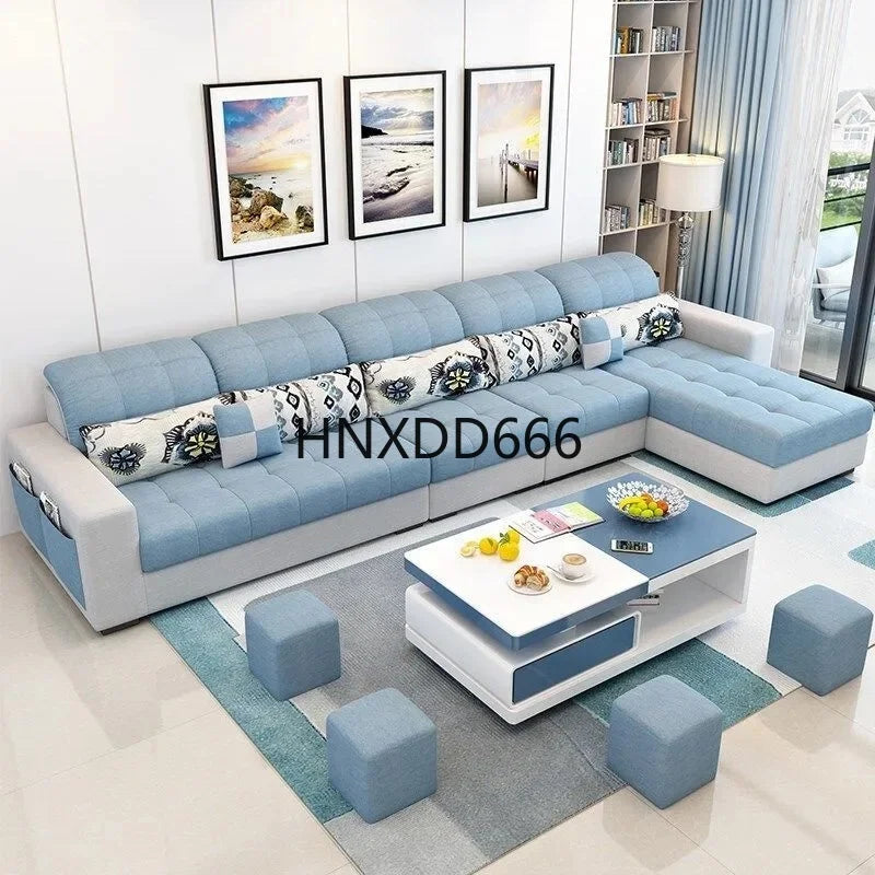 Modern Minimalist Living Room Sofa - Stylish European Armchair and Large Nordic Lounge Furniture for Home Décor