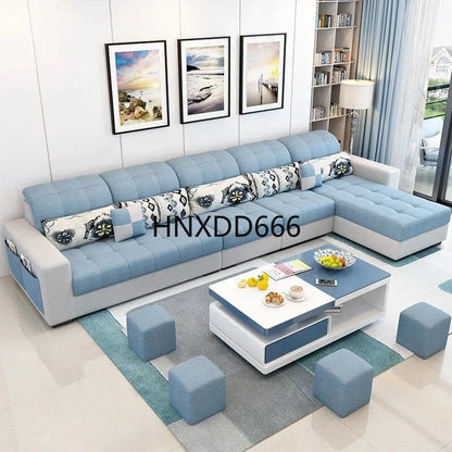 Modern Minimalist Living Room Sofa - Stylish European Armchair and Large Nordic Lounge Furniture for Home Décor