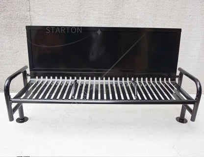 Public Outdoor Furniture Outdoor Bench Stainless Steel Bench Metal Resting Bench