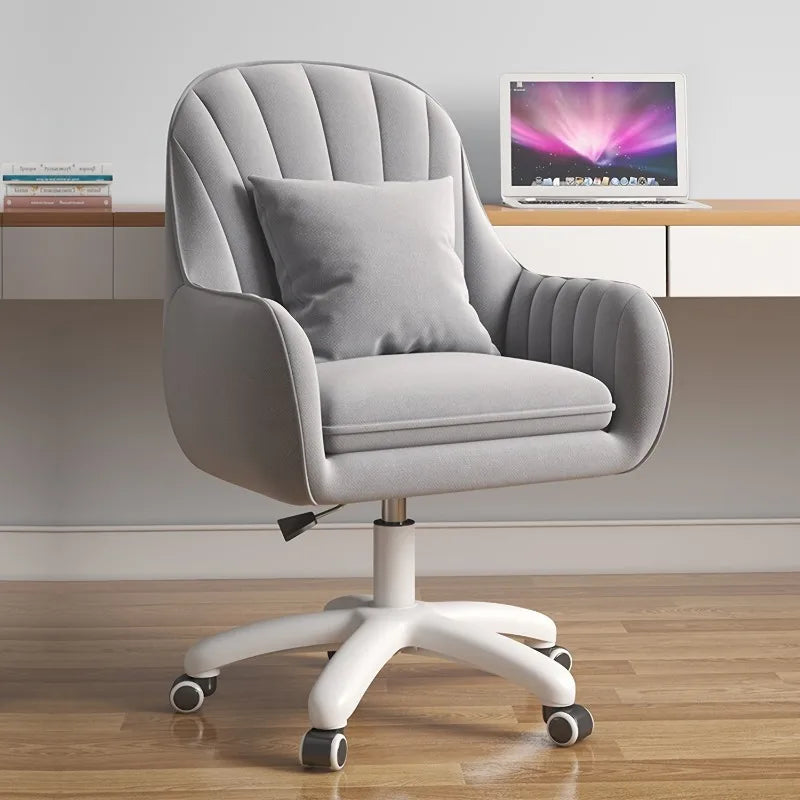 Computer Chair Bedroom Swivel Chair Comfortable Sedentary Girls Makeup Chair Dormitory Student Seat Chair Home Swivel Chair
